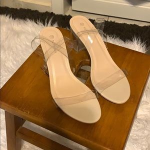 Clear heels